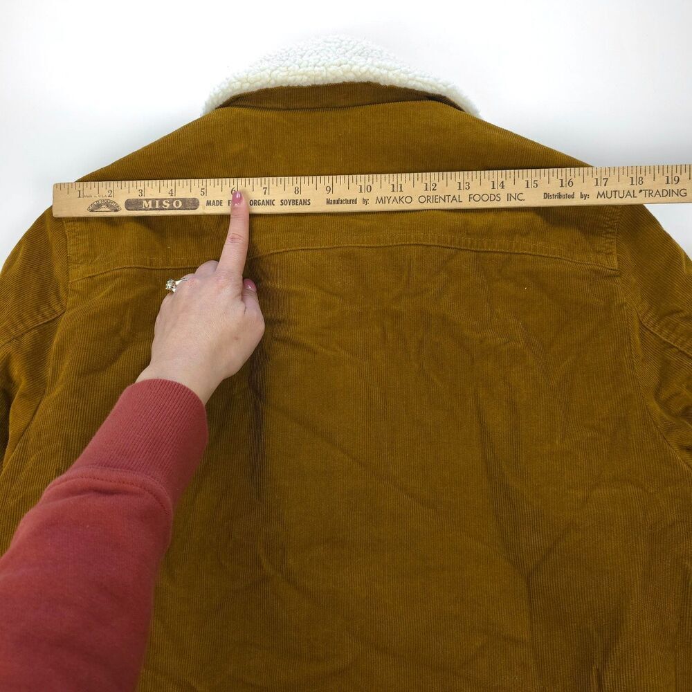 LEVIS Premium Corduroy Type I|| Sherpa Trucker Jacket 70s Boho Western Indie Y2k - Picture 5 of 12
